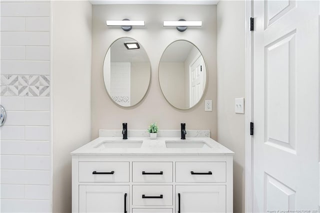 bathroom with vanity