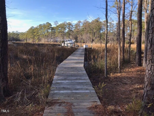 view of dock