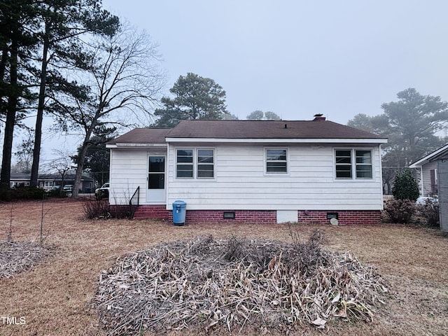 view of back of property