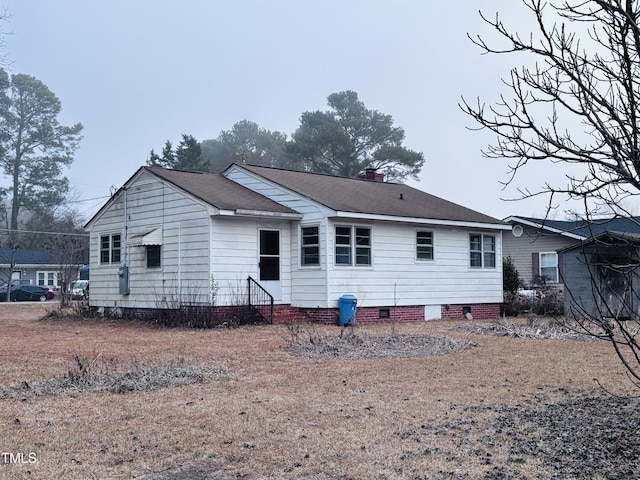 view of back of property