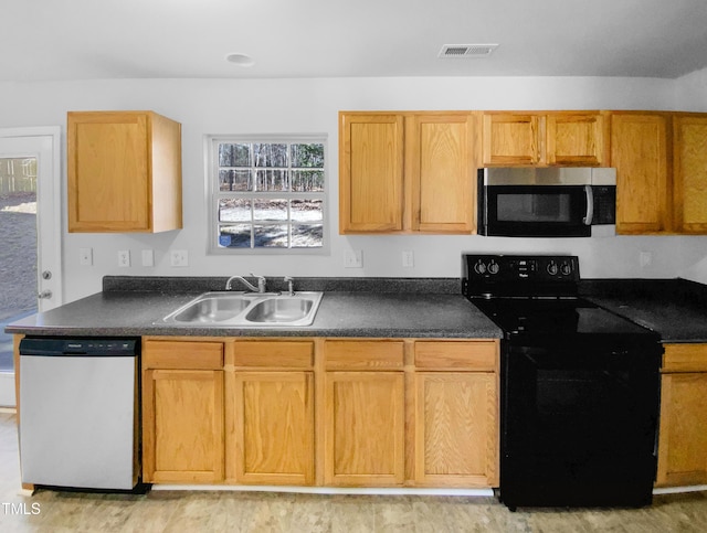 kitchen with stainless steel appliances and sink