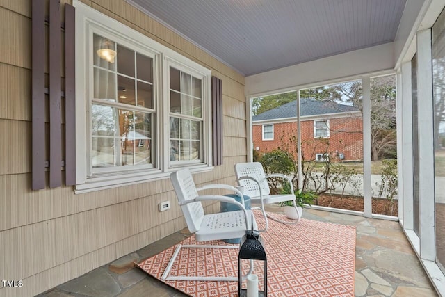 view of sunroom / solarium