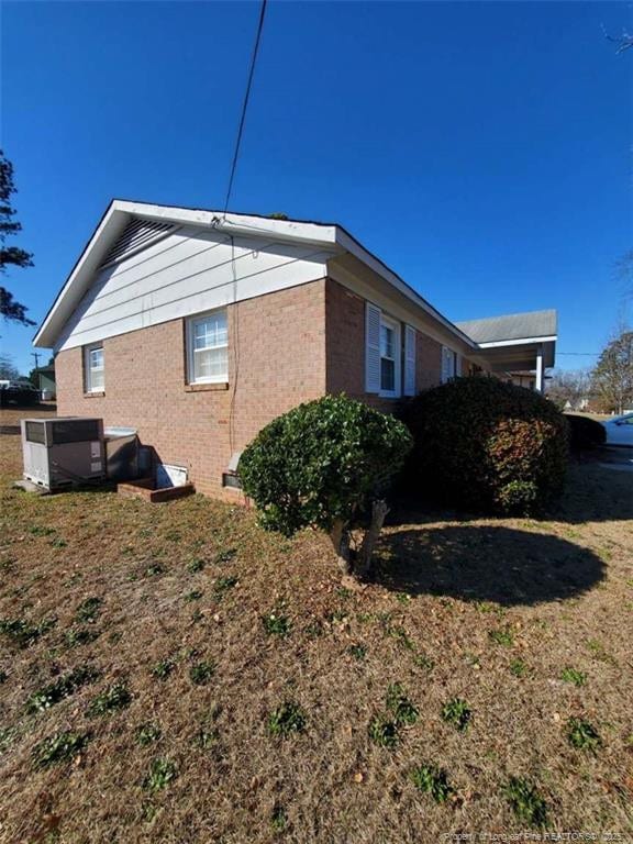 view of property exterior featuring cooling unit