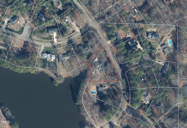 aerial overview of property's location with property boundaries highlighted