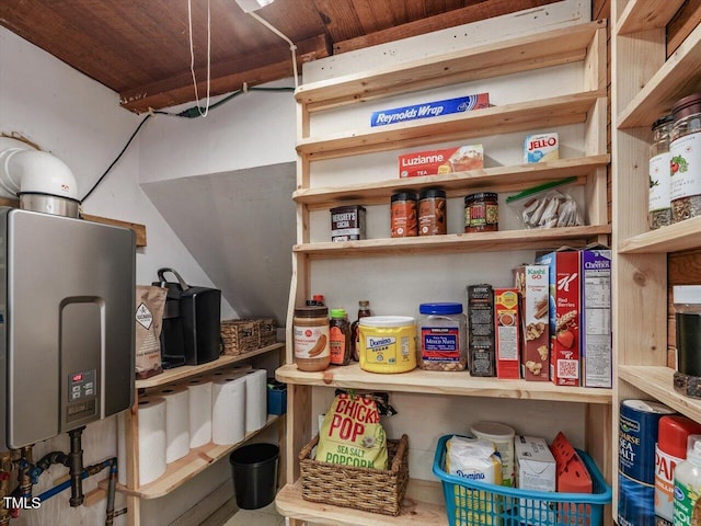 967 Bynum Rd, Pittsboro, NC 27312 - storage area featuring water heater