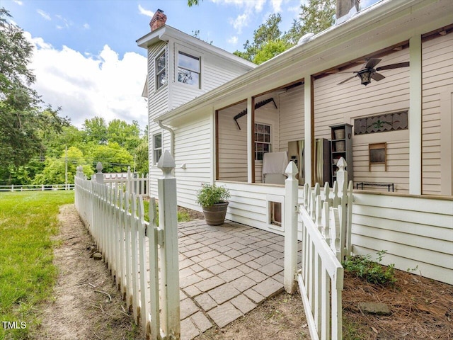 967 Bynum Rd, Pittsboro, NC 27312 - view of side of home featuring a chimney