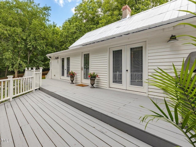 967 Bynum Rd, Pittsboro, NC 27312 - deck with french doors