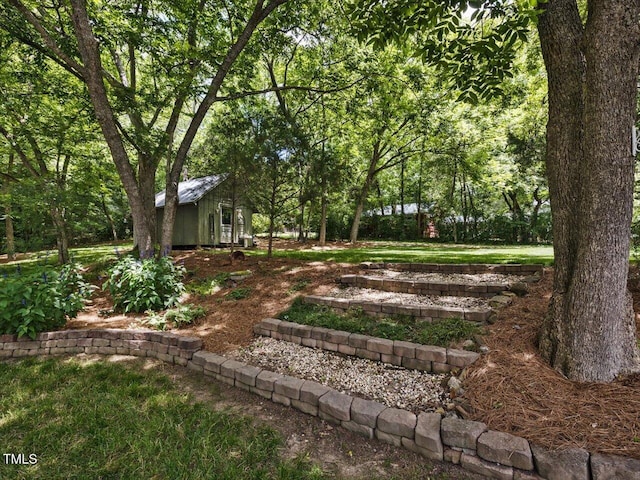967 Bynum Rd, Pittsboro, NC 27312 - view of yard with an outbuilding