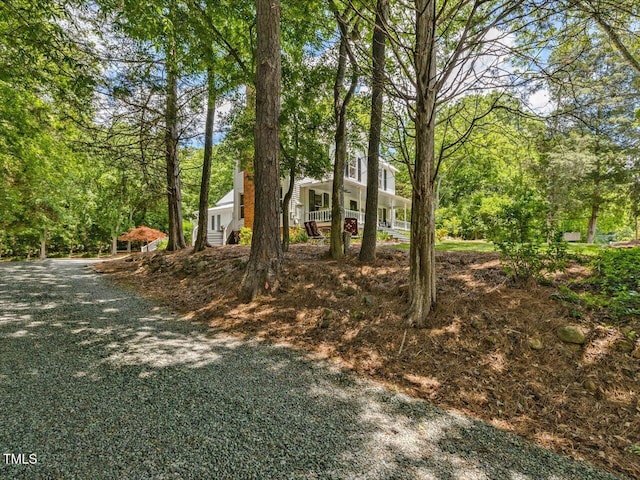 967 Bynum Rd, Pittsboro, NC 27312 - view of yard with covered porch