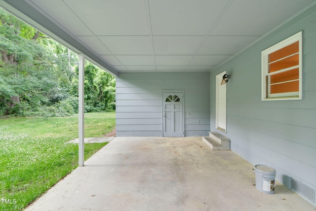 view of patio / terrace with entry steps