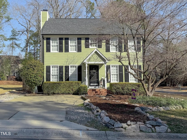 view of colonial-style house