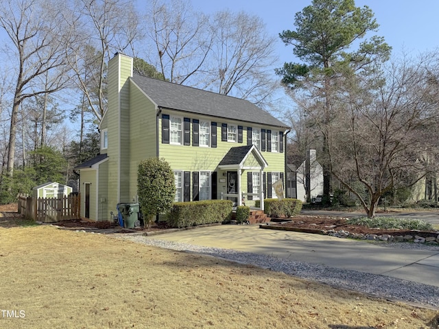 view of colonial house