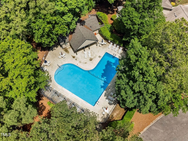 5101 Hogans Way, Clayton, NC 27520 - bird's eye view of a pool