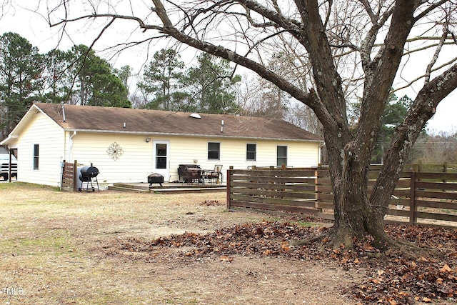 view of back of property