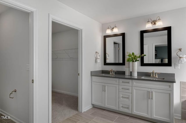 bathroom with vanity