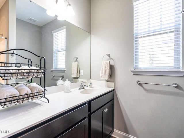 bathroom with vanity