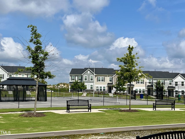 2708 Chert Ln, Raleigh, NC 27610 - view of property's community with a gazebo and a residential view