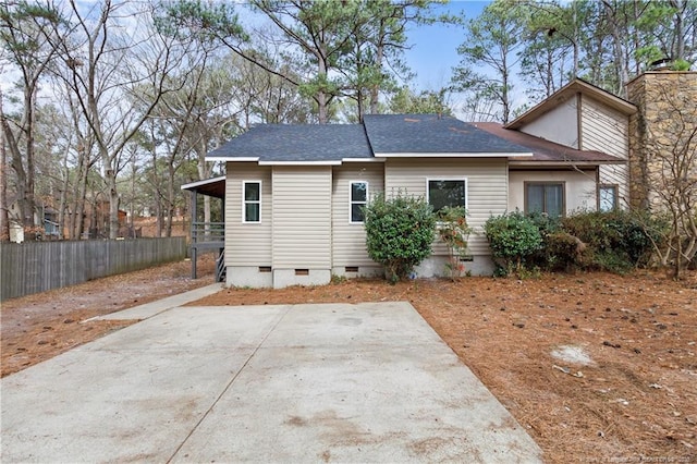 back of house with a patio