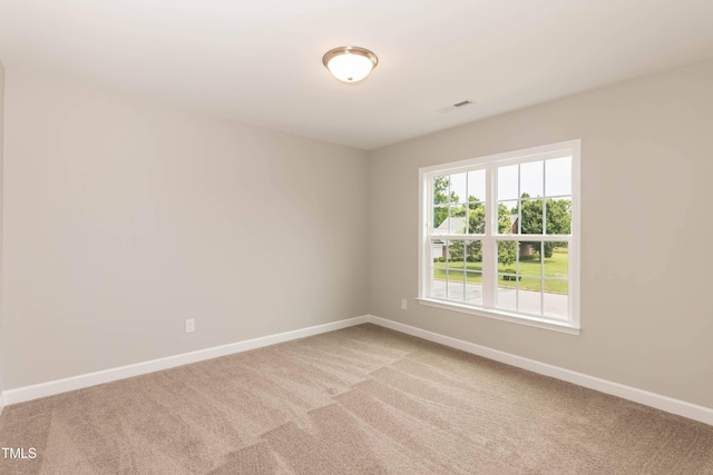 view of carpeted empty room