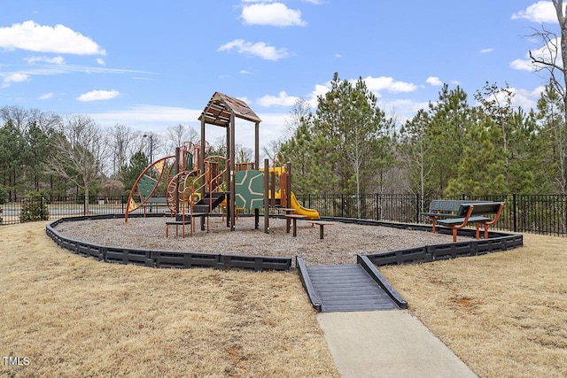 view of play area