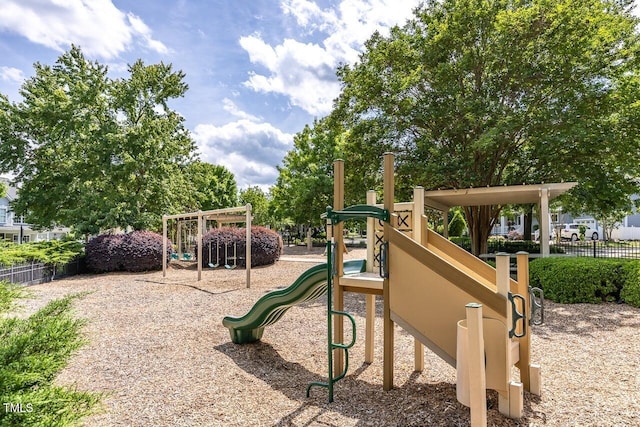 view of jungle gym