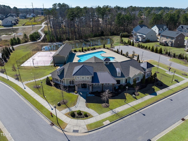 birds eye view of property