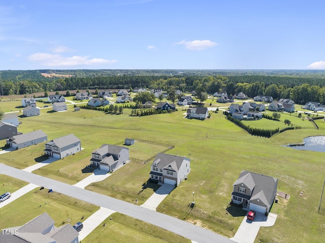 bird's eye view featuring a residential view