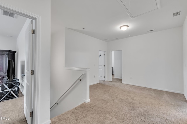 108 Bonnie Girl Ct, Lillington, NC 27546 - interior space featuring visible vents, baseboards, and attic access