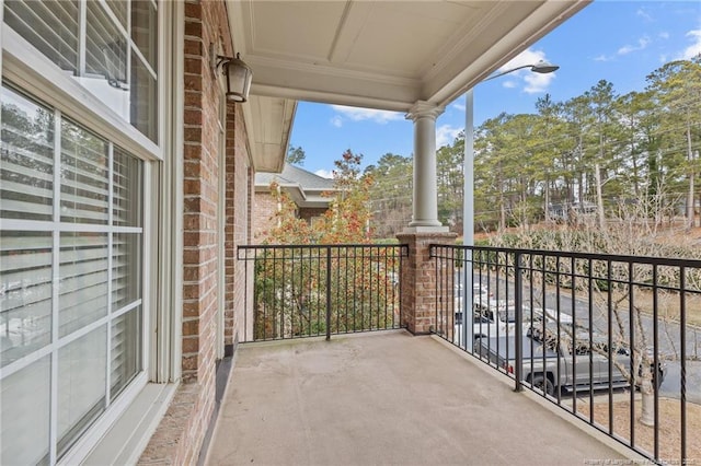 view of balcony