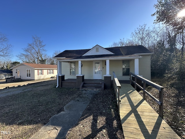 view of front of house with a porch