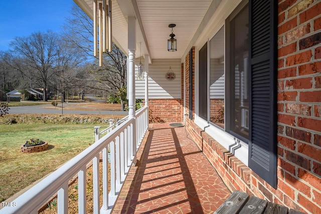 balcony with a porch