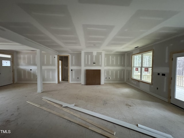 view of unfurnished living room