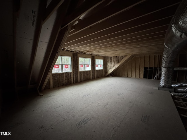 view of attic