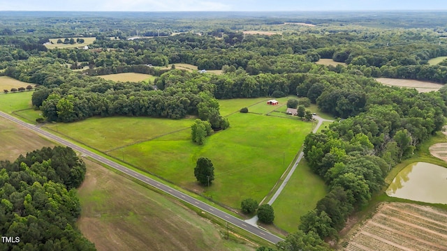 1167 John D Winstead Rd, Roxboro, NC 27574 - aerial view of sparsely populated area featuring a large body of water