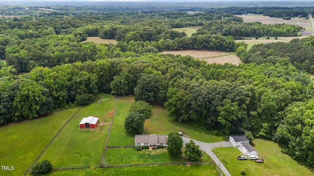 1167 John D Winstead Rd, Roxboro, NC 27574 - view of rural area with a forest