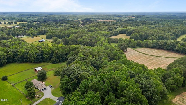 1167 John D Winstead Rd, Roxboro, NC 27574 - aerial view of sparsely populated area with a heavily wooded area
