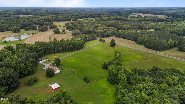 1167 John D Winstead Rd, Roxboro, NC 27574 - view of rural area featuring a nearby body of water and a forest