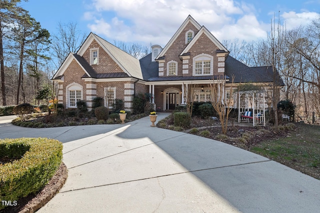 view of front of property with a porch