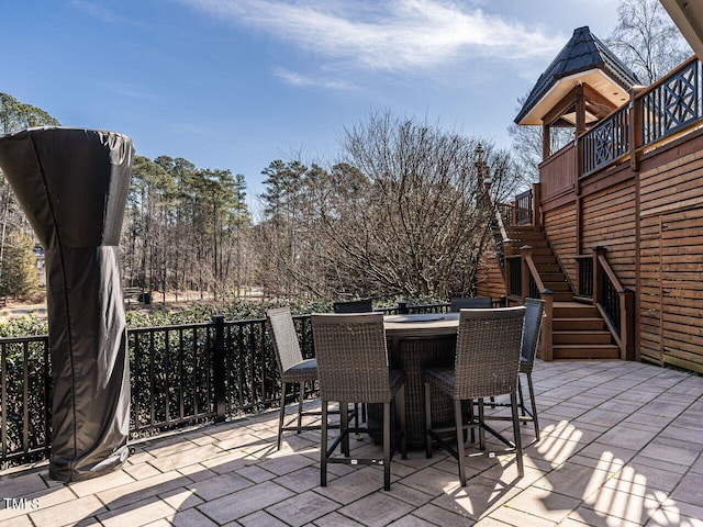 deck featuring a patio