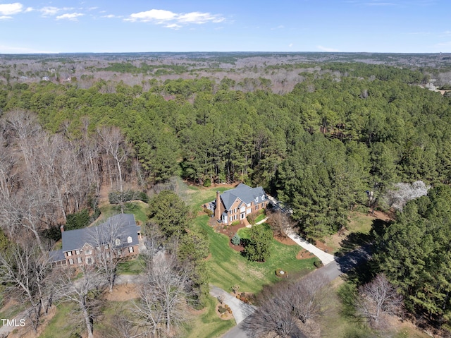 aerial view with a view of trees