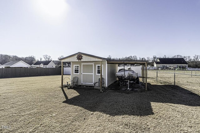 view of outbuilding