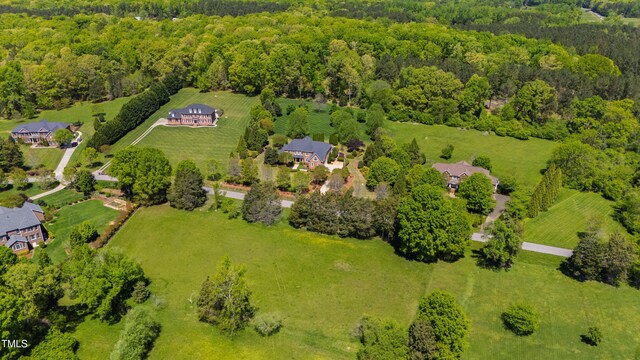 212 Whirlaway Ln, Chapel Hill, NC 27516 - birds eye view of property with a forest view