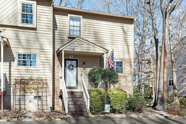 view of front of home