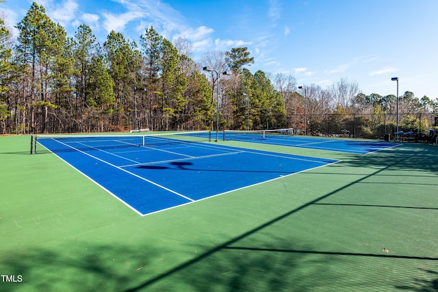 view of tennis court