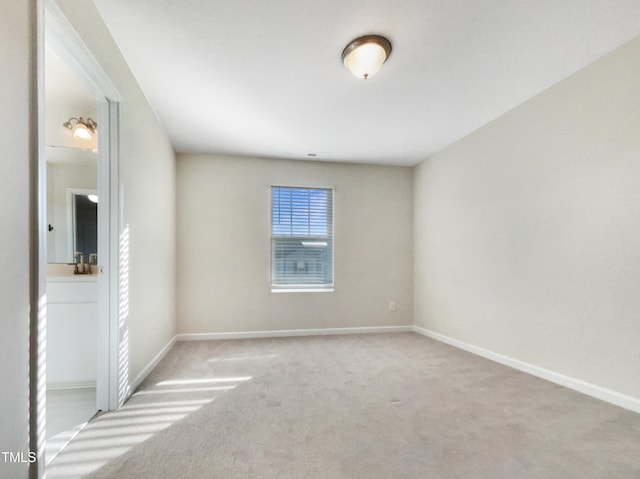 view of carpeted empty room