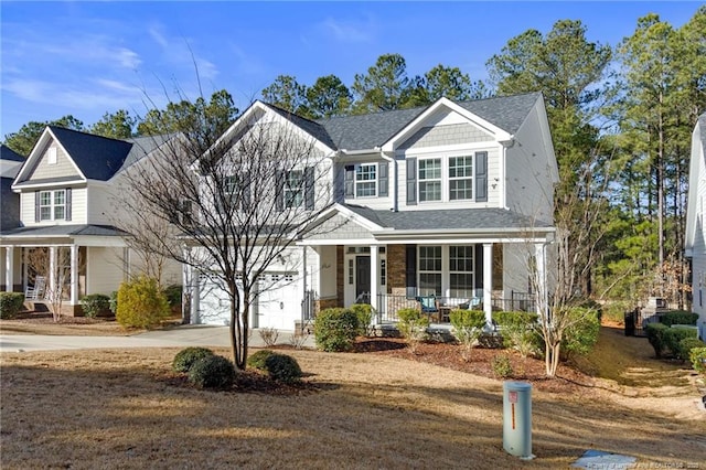 view of front of home with a porch