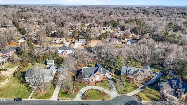 2035 Stuart Ct, Burlington, NC 27215 - aerial overview of property's location featuring nearby suburban area and a heavily wooded area