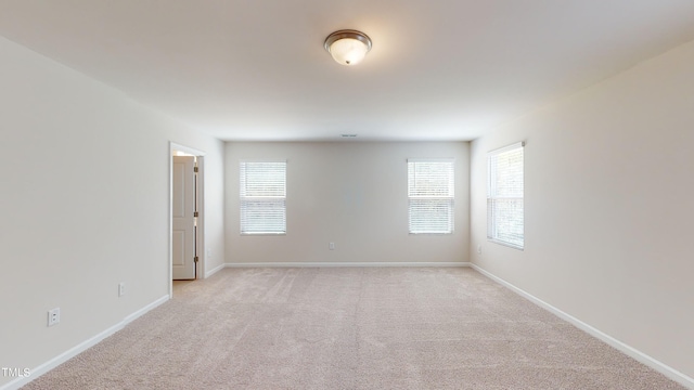 empty room with light carpet