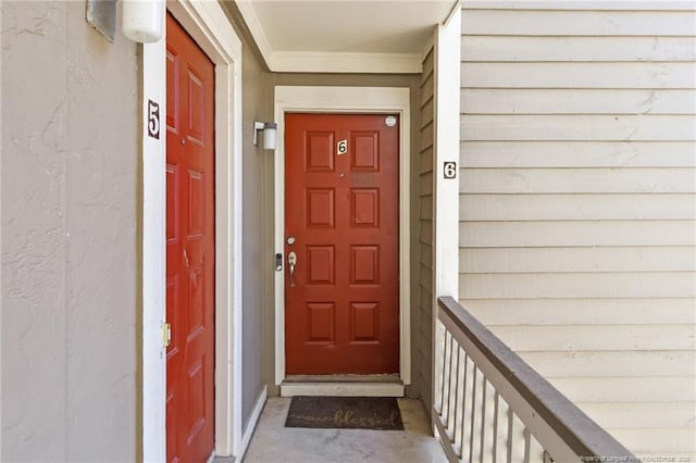 view of entrance to property