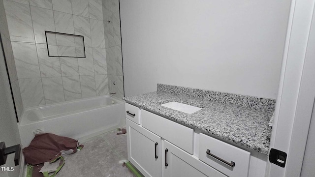 1203 Elizabeth Rd W, Wilson, NC 27896 - bathroom featuring vanity and tub / shower combination